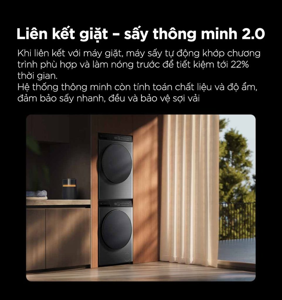 Máy sấy quần áo Xiaomi Mijia MJ105 10kg - Bơm nhiệt Heat Pumb 18 Máy sấy quần áo Xiaomi Mijia MJ105 10kg
