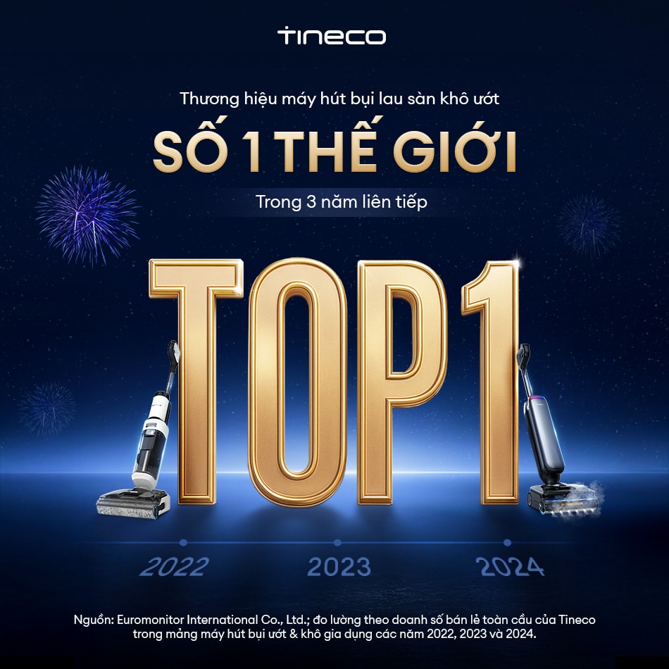 Máy hút bụi lau nhà Tineco Floor One S7 Max Pro 6 Máy hút bụi lau nhà Tineco