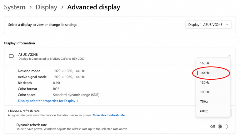 Cách chỉnh 144Hz trên Windows 11 cho Laptop và PC mới 2026